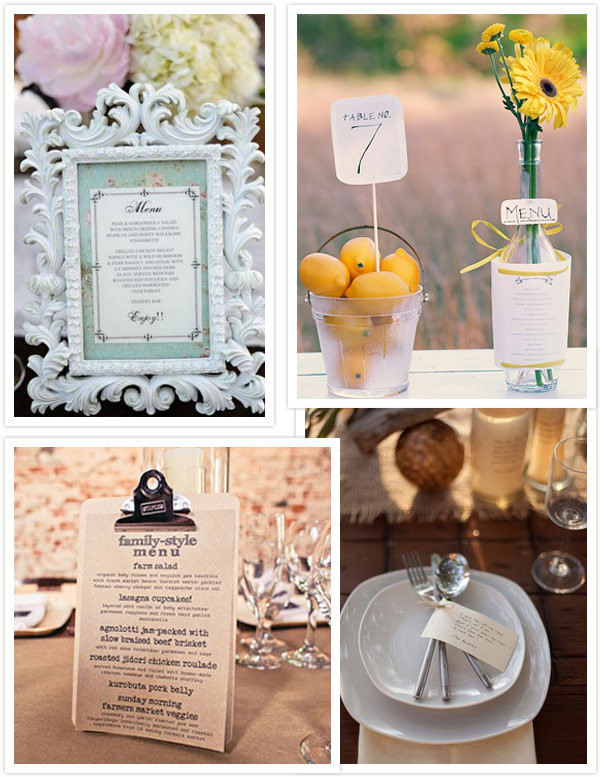 Wedding Buffet Menu Ideas DIY
 Wedding Menu Ideas DIY Wedding Menus Wedding Projects