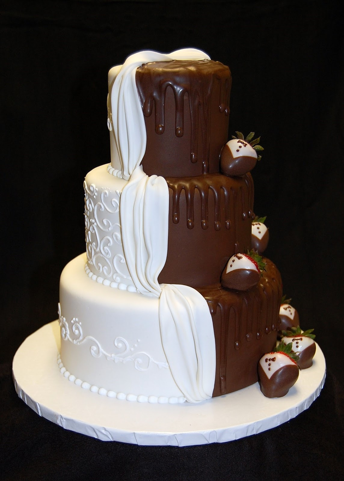 Wedding Cake Design
 Drea s Dessert Factory "His and Hers" Wedding Cake
