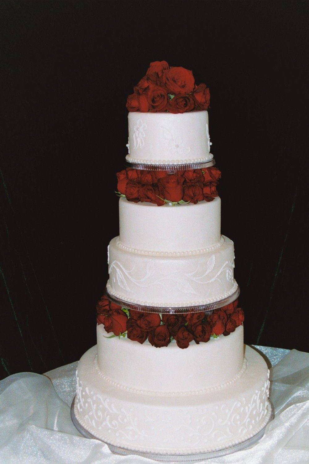 Wedding Cakes Reno Nv
 Red and White Wedding Cake by Dee s Bakery Courtyard Cafe