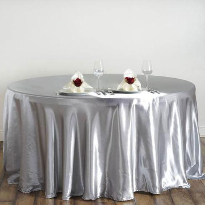 Wedding Decorations Wholesale
 10 pcs 120" Round SATIN Tablecloths for Wedding Reception