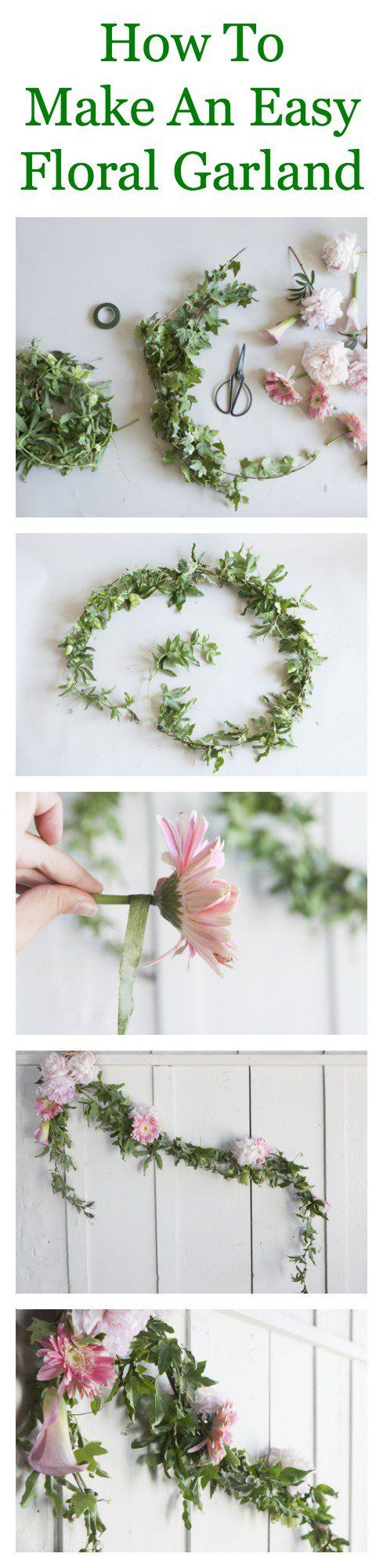 Wedding Garland DIY
 12 DIY Floral Garland Projects for Your Home Pretty Designs