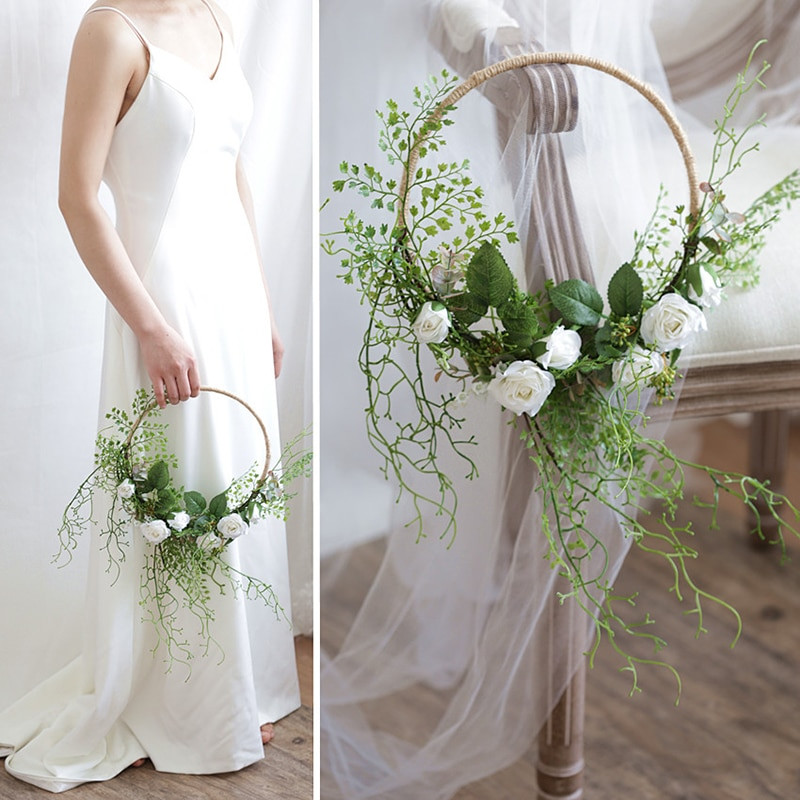 Wedding Garland DIY
 Artificial Green Plant Flowers Wreaths Garland Wedding