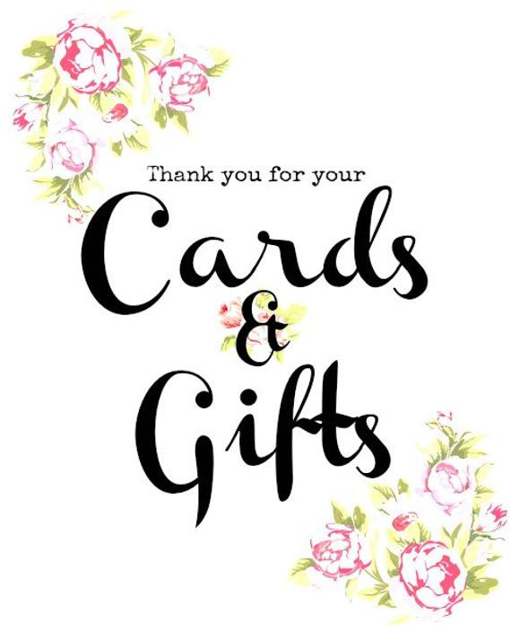 Wedding Gift Thank You Cards
 Cards and ts wedding sign thank you card by AliceAnnLondon