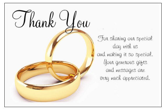 Wedding Gift Thank You Cards
 Show Gratitude to your loved ones with Thank You Cards