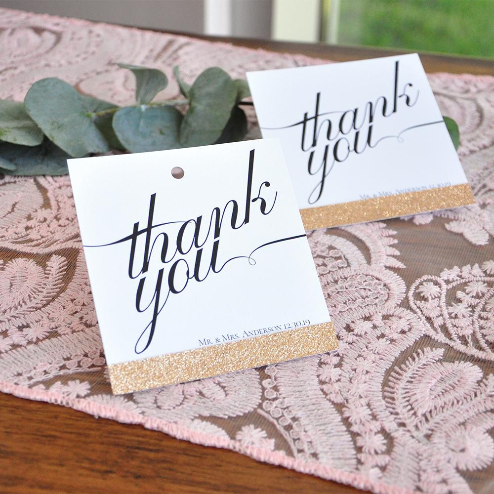 Wedding Gift Thank You Cards
 Thank You Cards Wedding Gift Bag Tags Crafted in 1 3