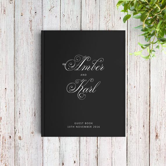 Wedding Guest Book Black
 Black Guest Book Black Wedding Guest Book Wedding Signing