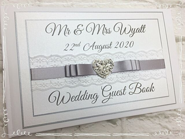 Wedding Guest Book For Sale
 Personalised Wedding Guest Book Any Colour for sale online
