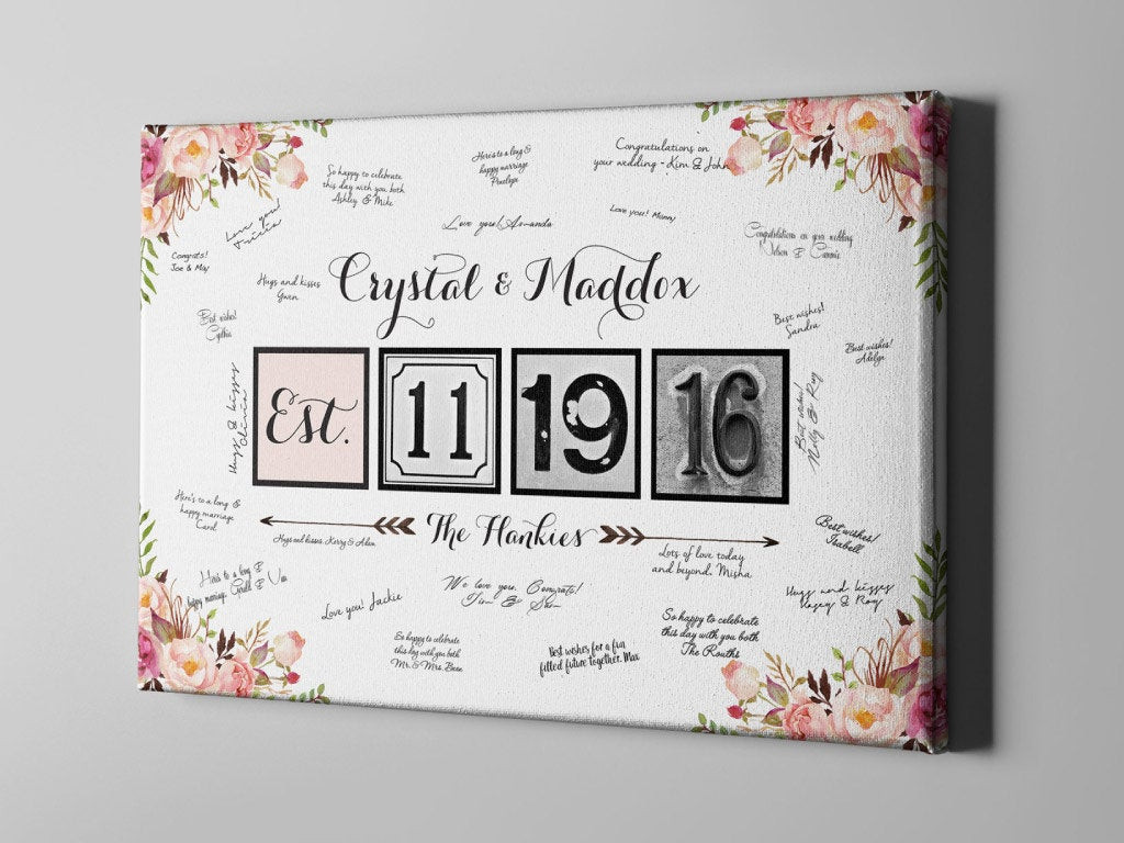 Wedding Guest Book For Sale
 SALE f Canvas Guest Book Wedding Canvas Guest Book