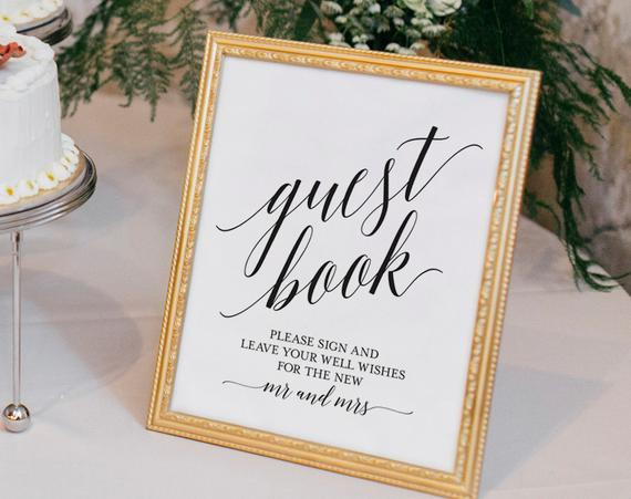 Wedding Guest Book Ideas Etsy
 Guest Book Sign Guest Book Wedding Guest Book Ideas