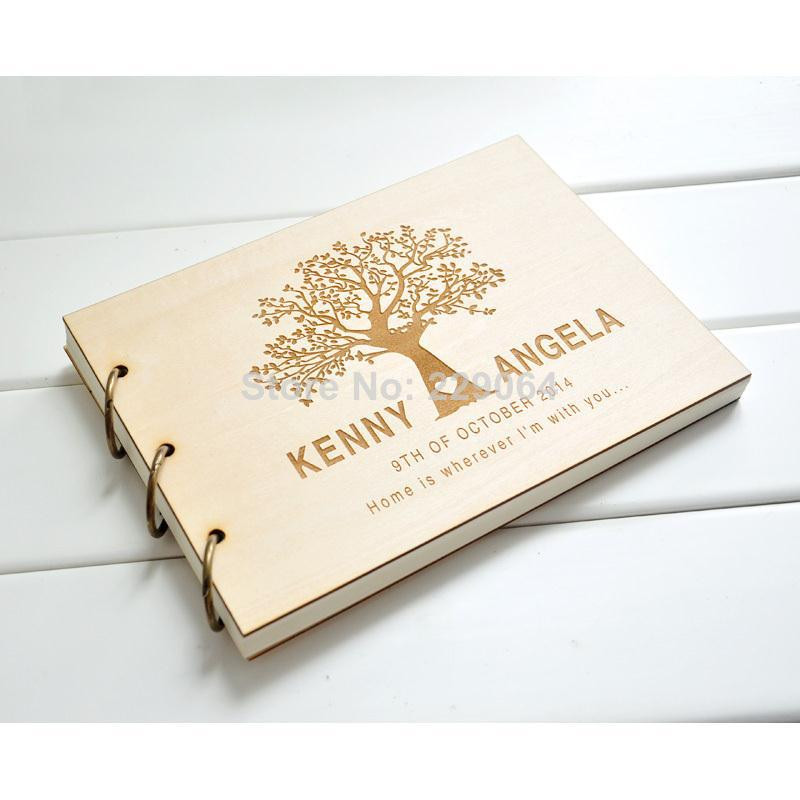 Wedding Guest Book Layout
 Personalized Wedding Guest Book Family Tree Design