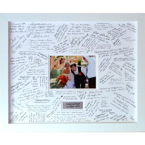 Wedding Guest Book Picture Frame
 Personalised Wedding Guest Signing Frame Weddings