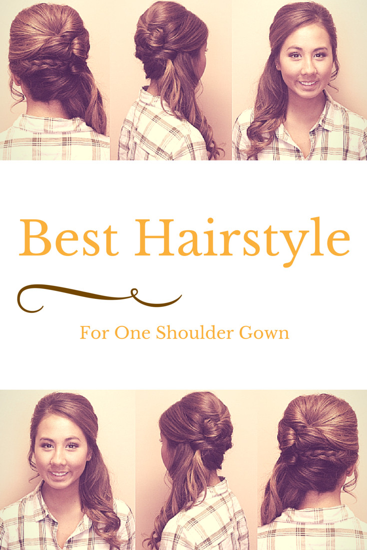 Wedding Hairstyles For One Shoulder Dress
 How To Wear Hair With A e Shoulder Gown – Lexie Hair