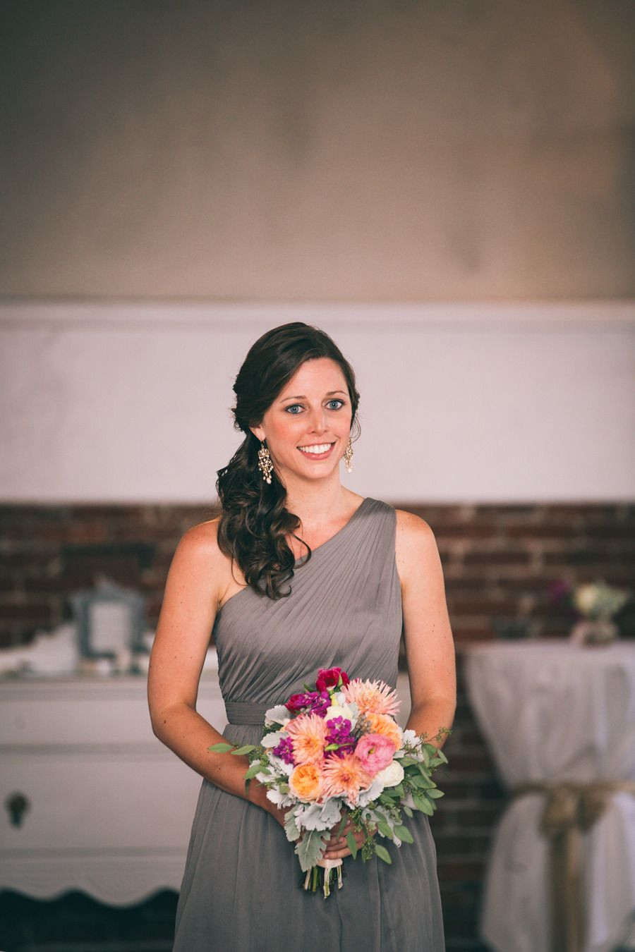 Wedding Hairstyles For One Shoulder Dress
 St Augustine Wedding at The White Room Loft from