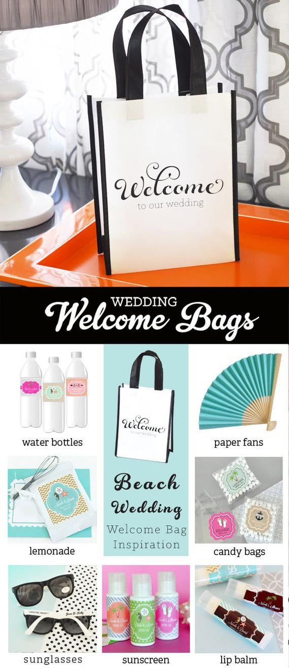 Wedding Hotel Gift Bags
 Items similar to Destination Wedding Wel e Bags Hotel