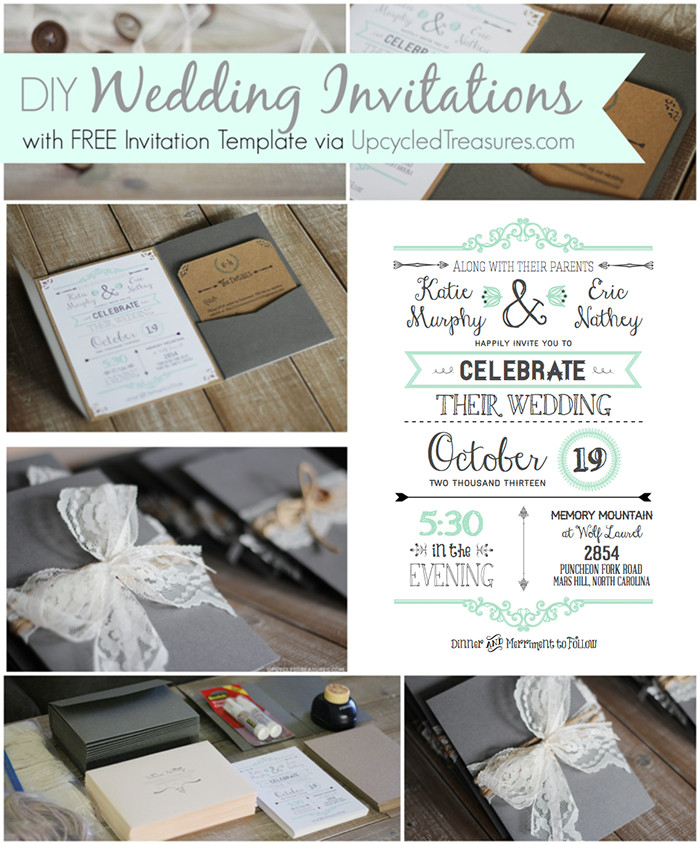 Wedding Invitation DIY Templates
 10 Free Wedding Printables for the Crafty Bride – Party In