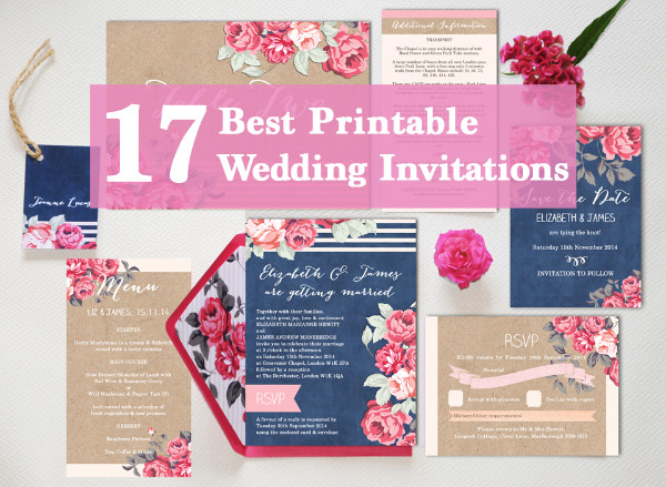 Wedding Invitation DIY Templates
 17 The Best Printable Wedding Invitations Ever