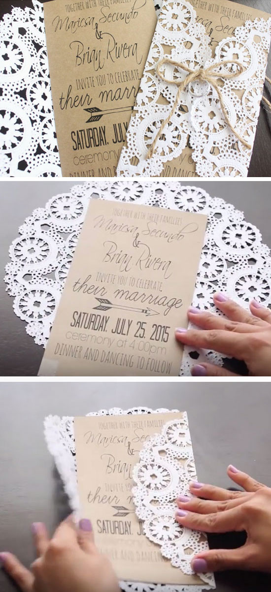 Wedding Invites DIY
 50 Unique DIY Wedding Invitation Ideas – Hi Miss Puff