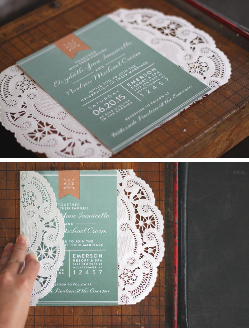 Wedding Invites DIY
 Oh What Love DIY A Lace Doily Wedding Invitation Sleeve