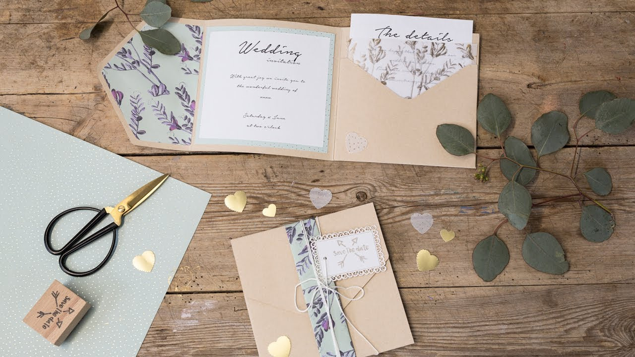 Wedding Invites DIY
 DIY Homemade wedding invitations by Søstrene Grene