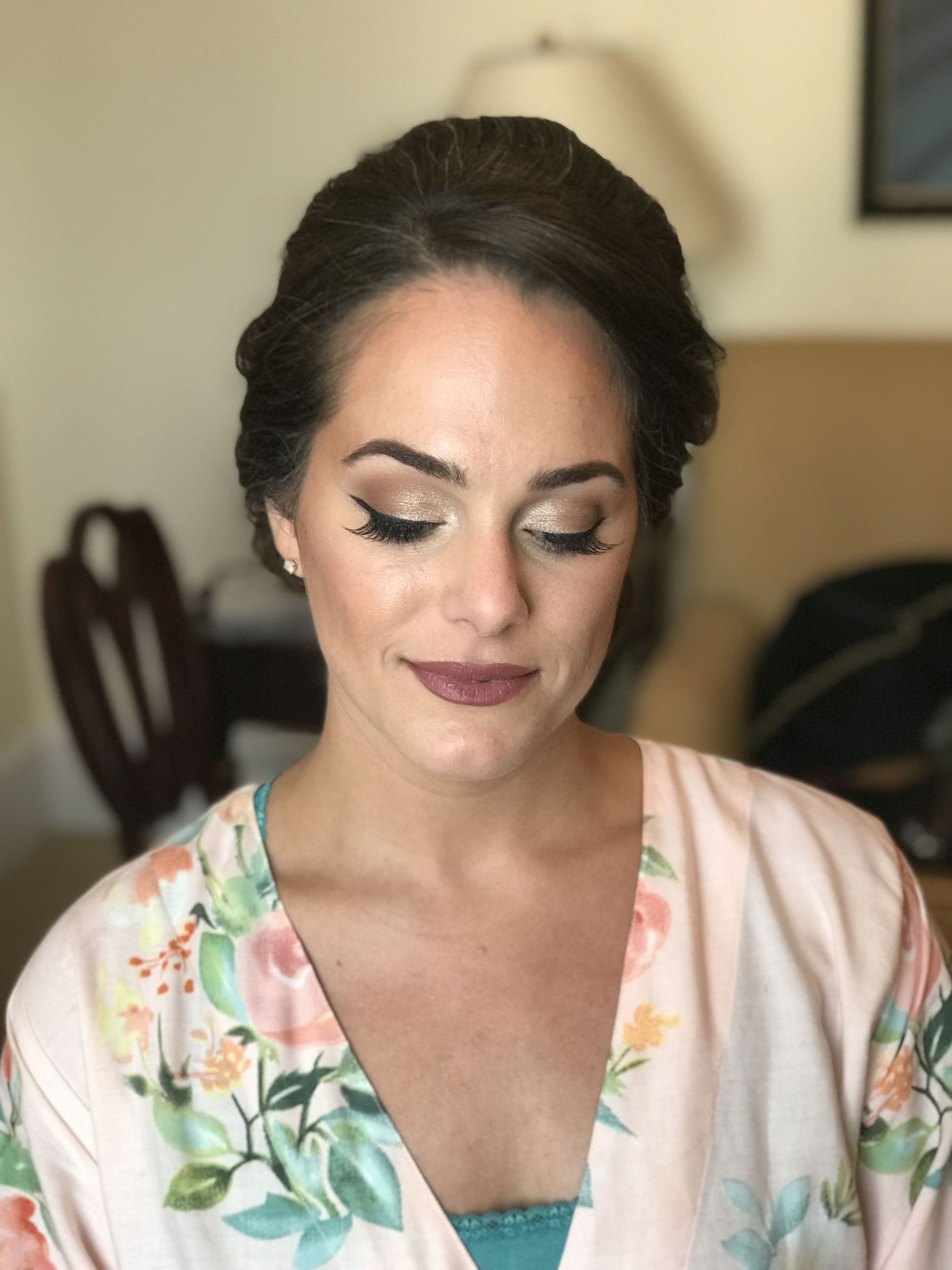 Wedding Makeup Dc
 Deep mauve makeup for bridesmaid