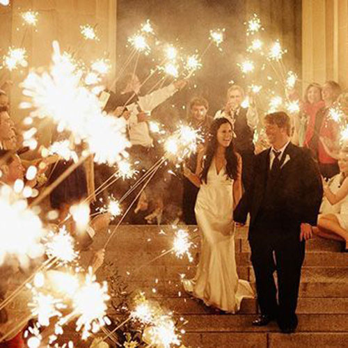 Wedding Pictures With Sparklers
 15 Epic Wedding Sparkler Sendoffs That Will Light Up Any