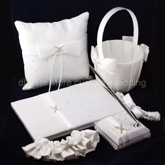 Wedding Pillow And Guest Book Sets
 Elegant Wedding Ceremony Accessories Guest Book Pen Set