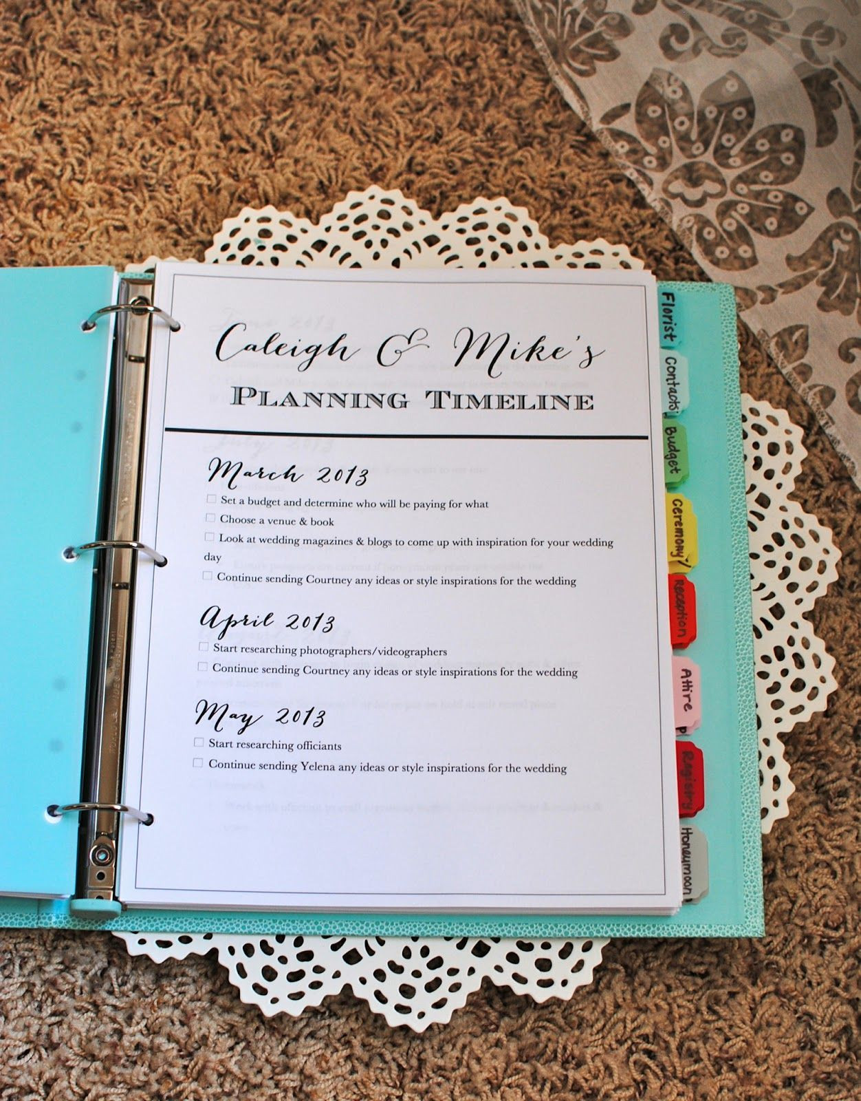 Wedding Planner Binder DIY
 The Wedding Planner