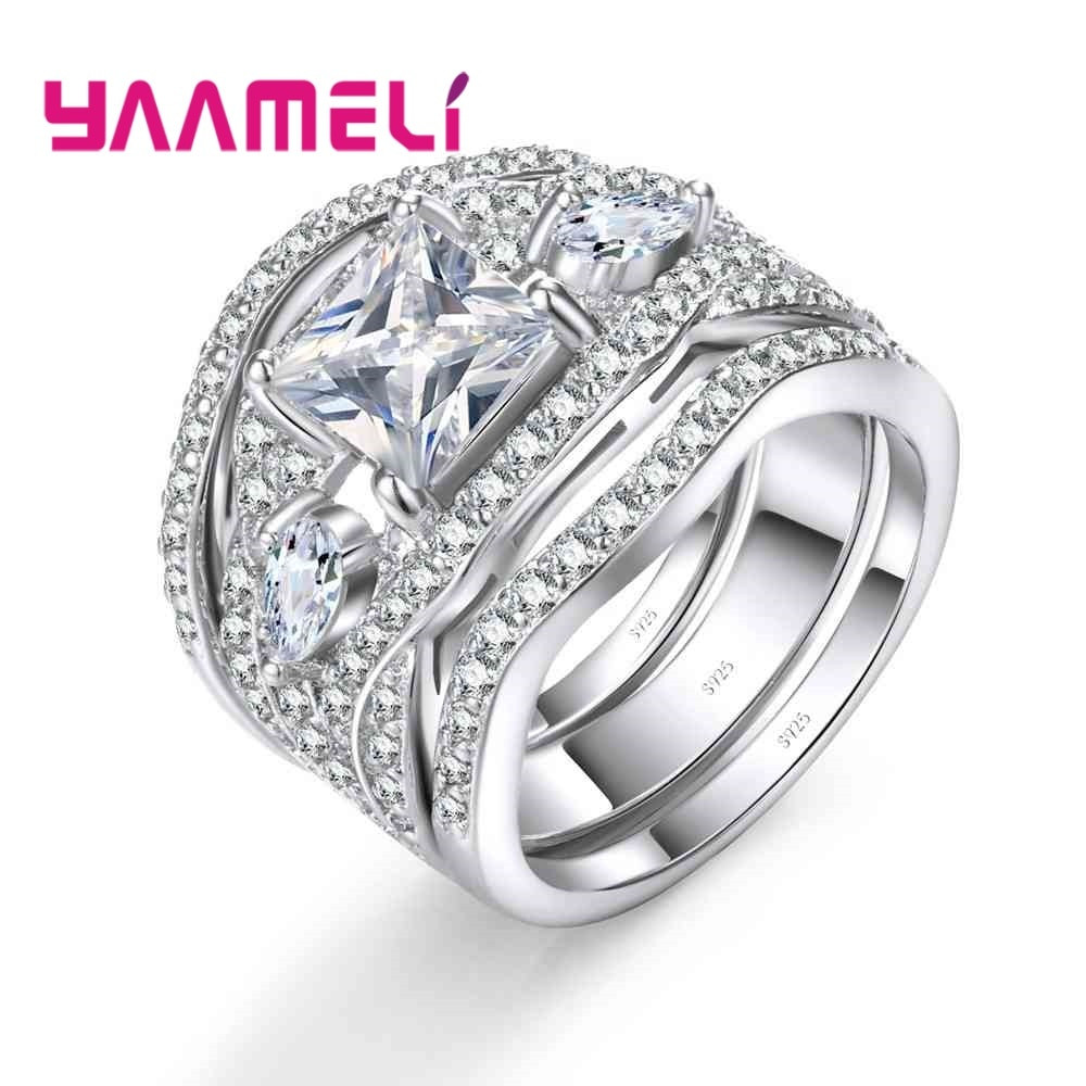 Wedding Ring Brands
 YAAMELI Charm Brand Women Cubic Zircon Jewelry Fashion