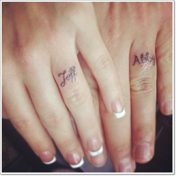 Wedding Ring Finger Tattoos
 40 The Best Wedding Ring Tattoo Designs