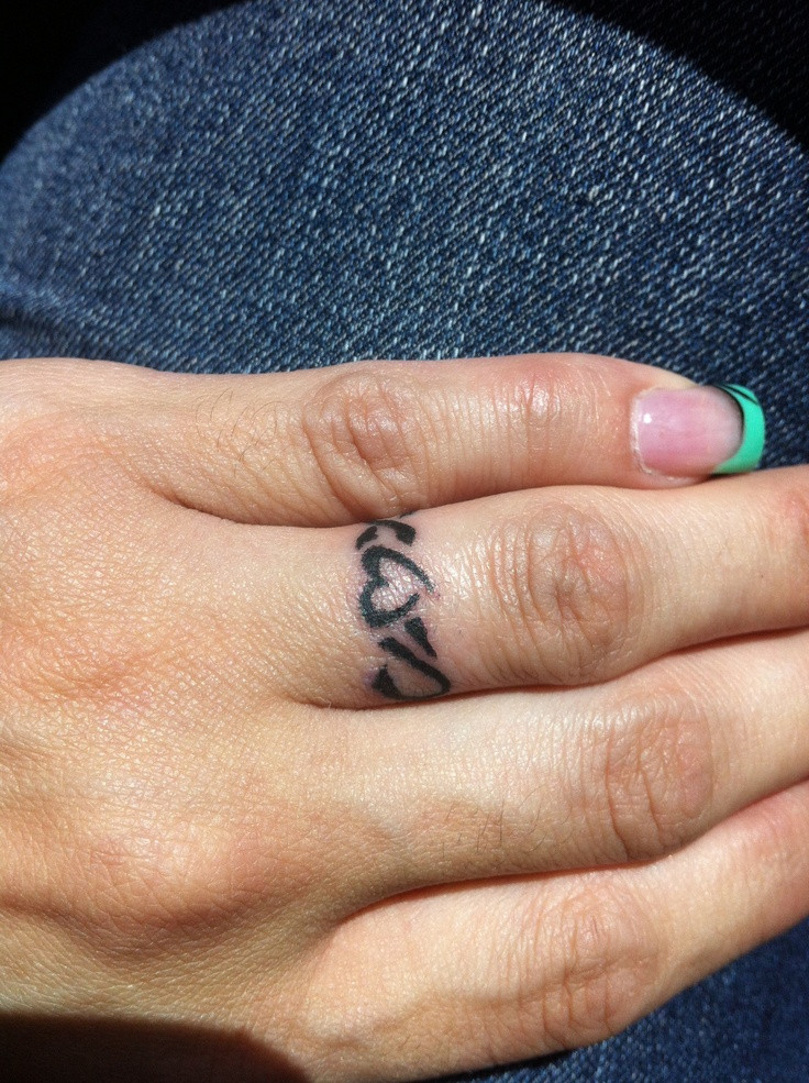 Wedding Ring Finger Tattoos
 13 best images about ring tattoo ideas on Pinterest