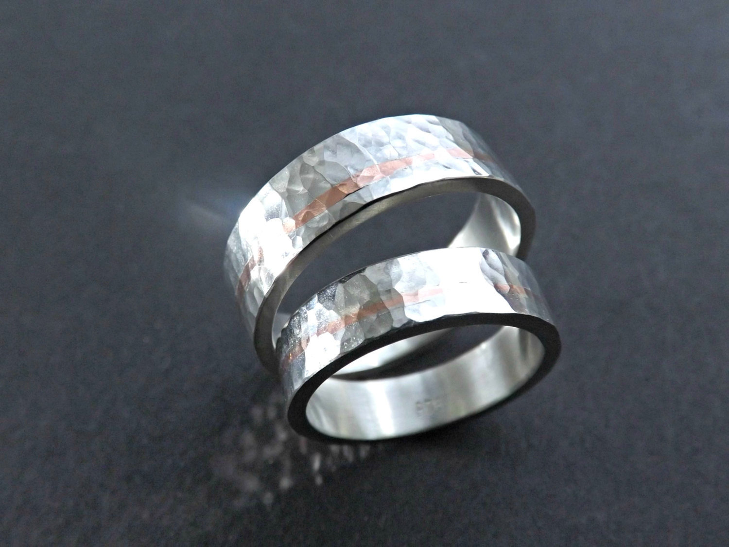 Wedding Ring Metals
 mixed metal wedding band set unique wedding rings two tone
