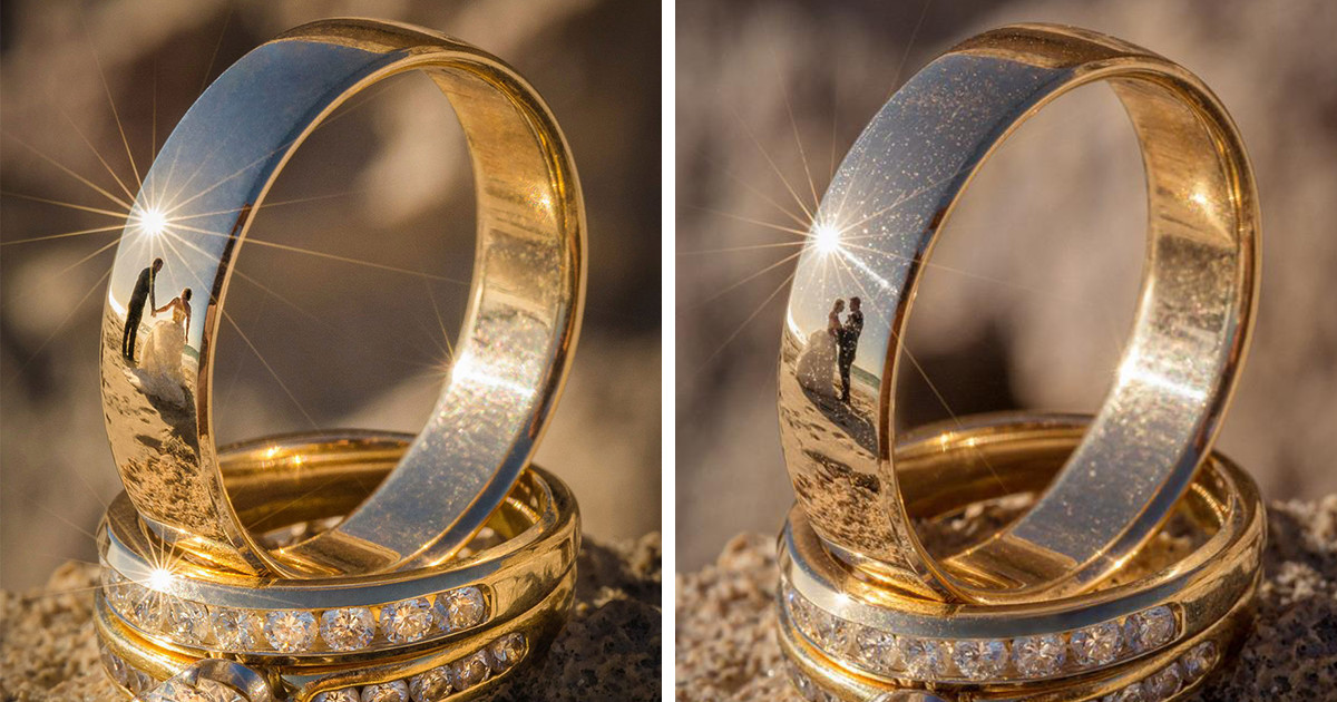 Wedding Ring Photography
 Self Taught grapher Finds Unique Way To Shoot