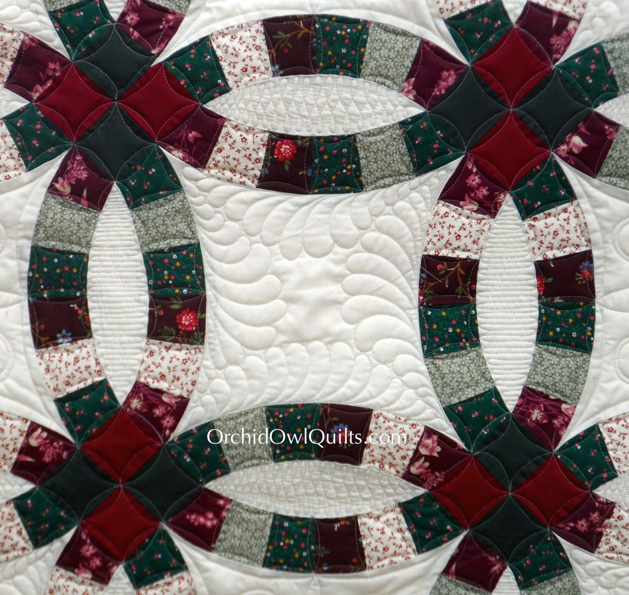 Wedding Ring Quilt
 Double Wedding Ring Quilt Orchid Owl Quilts