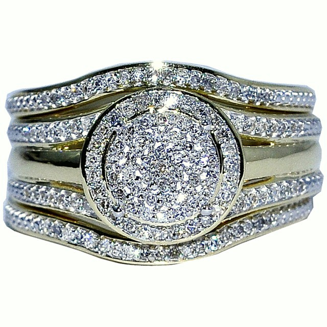 Wedding Ring Sets For Him And Her Cheap
 Get Most Brilliant 3 Piece Wedding Ring Sets for