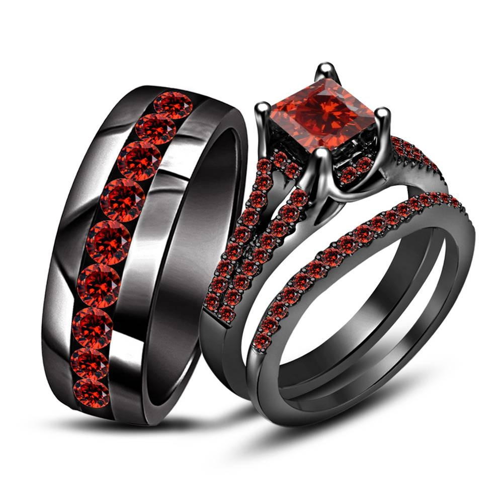 Wedding Rings Black
 15 of Black And Red Wedding Bands