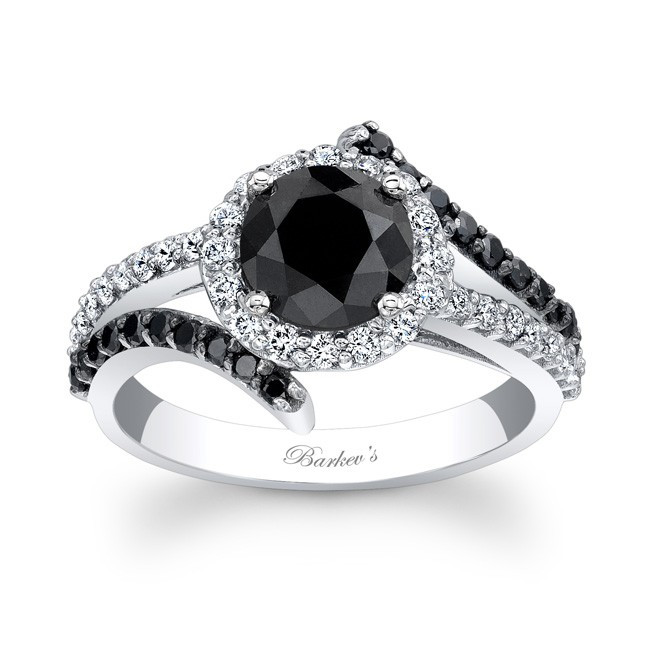 Wedding Rings Black Diamond
 Barkev s Black Diamond Engagement Ring BC 7857LBK