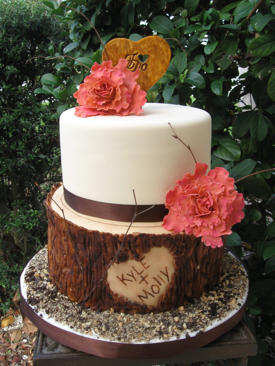 Wedding Shower Cake Ideas
 Rustic Wedding Shower Cake CakeCentral