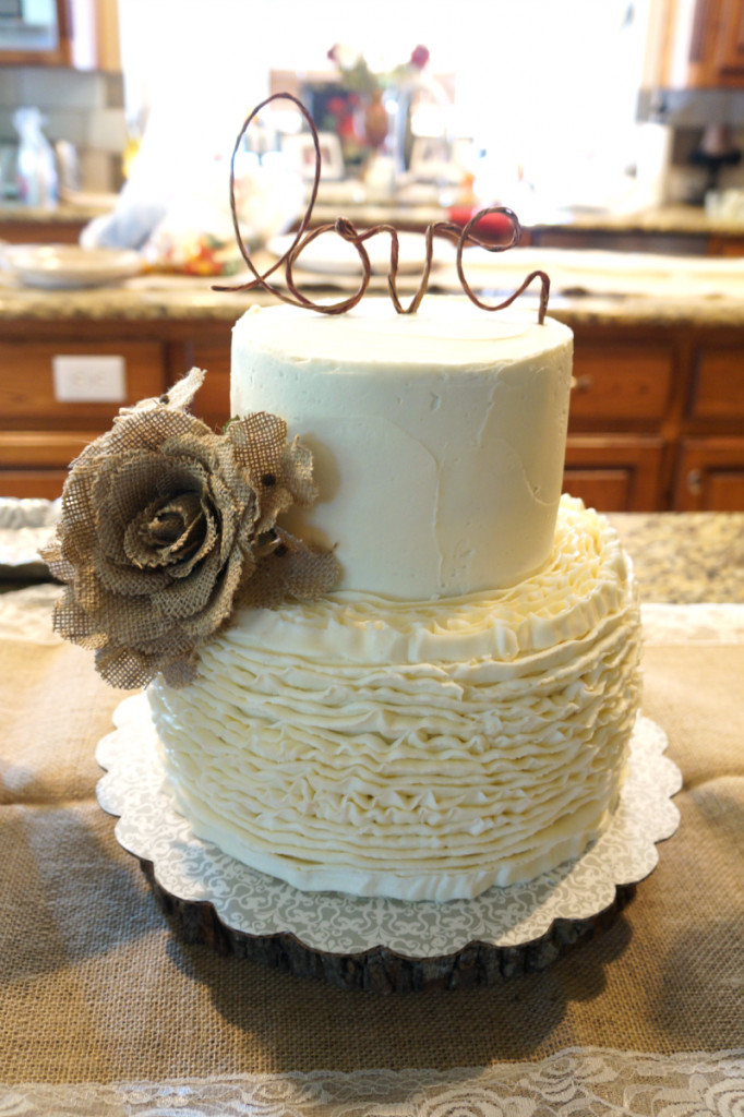 Wedding Shower Cake Ideas
 ruffled bridal shower cake