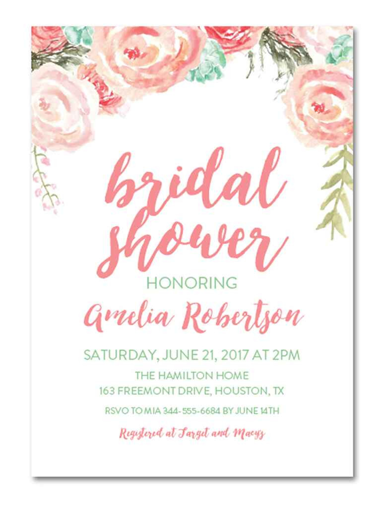 Wedding Shower Invitations Wording
 Printable Bridal Shower Invitations You Can DIY