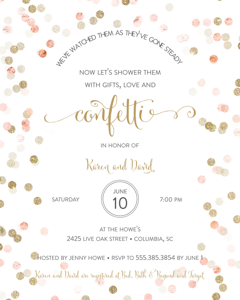 Wedding Shower Invitations Wording
 Bridal Shower Invitation Wording Ideas and Etiquette