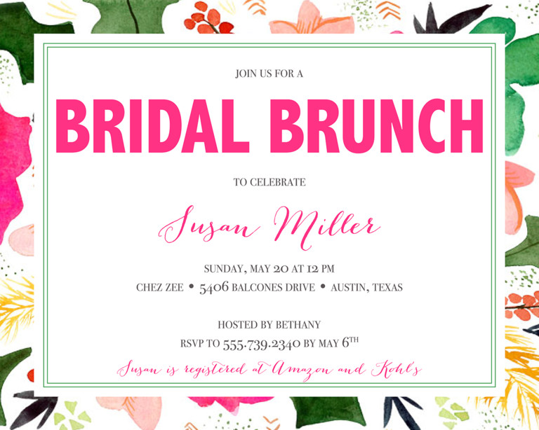 Wedding Shower Invitations Wording
 Bridal Shower Invitation Wording Ideas and Etiquette