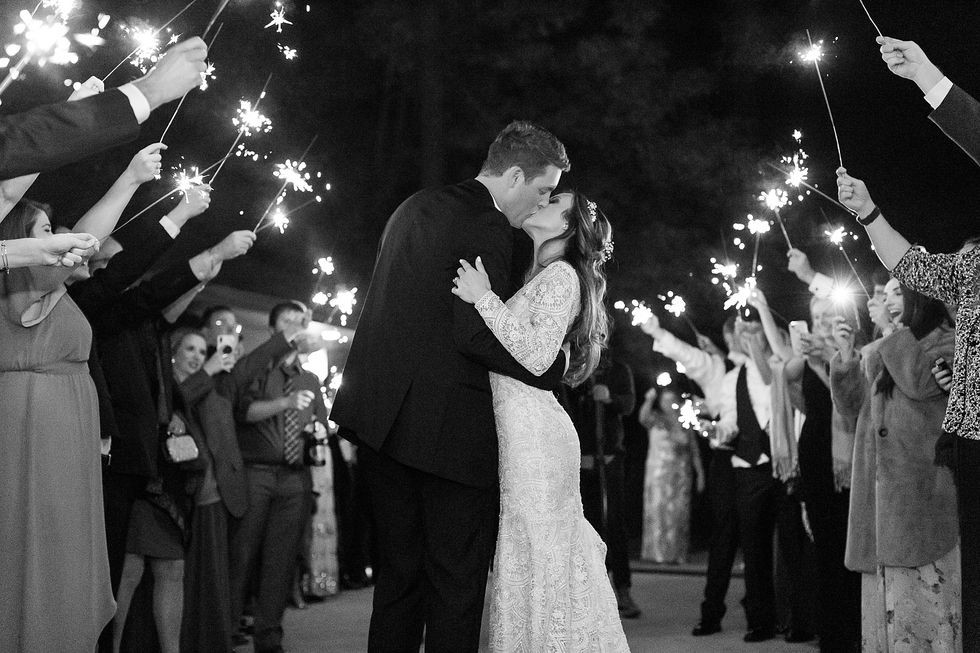 Wedding Sparklers Atlanta
 sparkler exit wedding georgia romantic