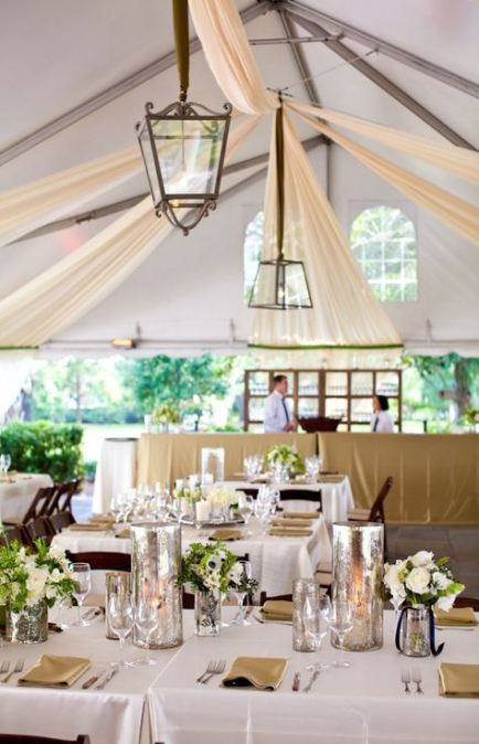 Wedding Tent Decorations DIY
 57 Ideas diy wedding tent draping lights wedding diy