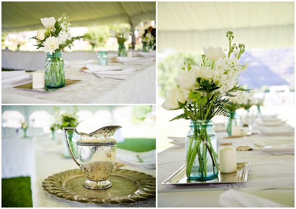 Wedding Tent Decorations DIY
 French Country style wedding in Washington State