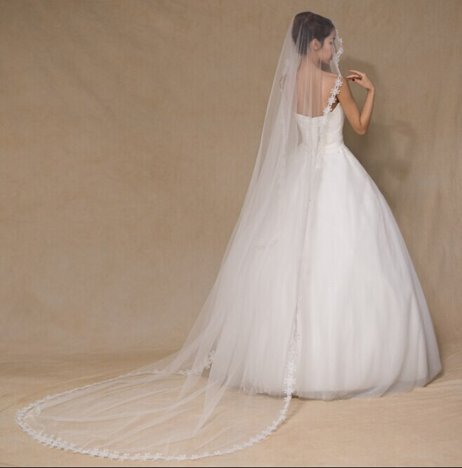 Wedding Veil Prices
 2016 latest cheap price 3 MERTERS long wedding veils with