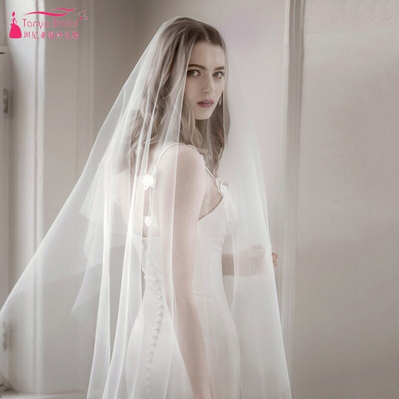 Wedding Veil Prices
 Real Simple Tulle White Ivory Wedding Bridal Veils Elegant