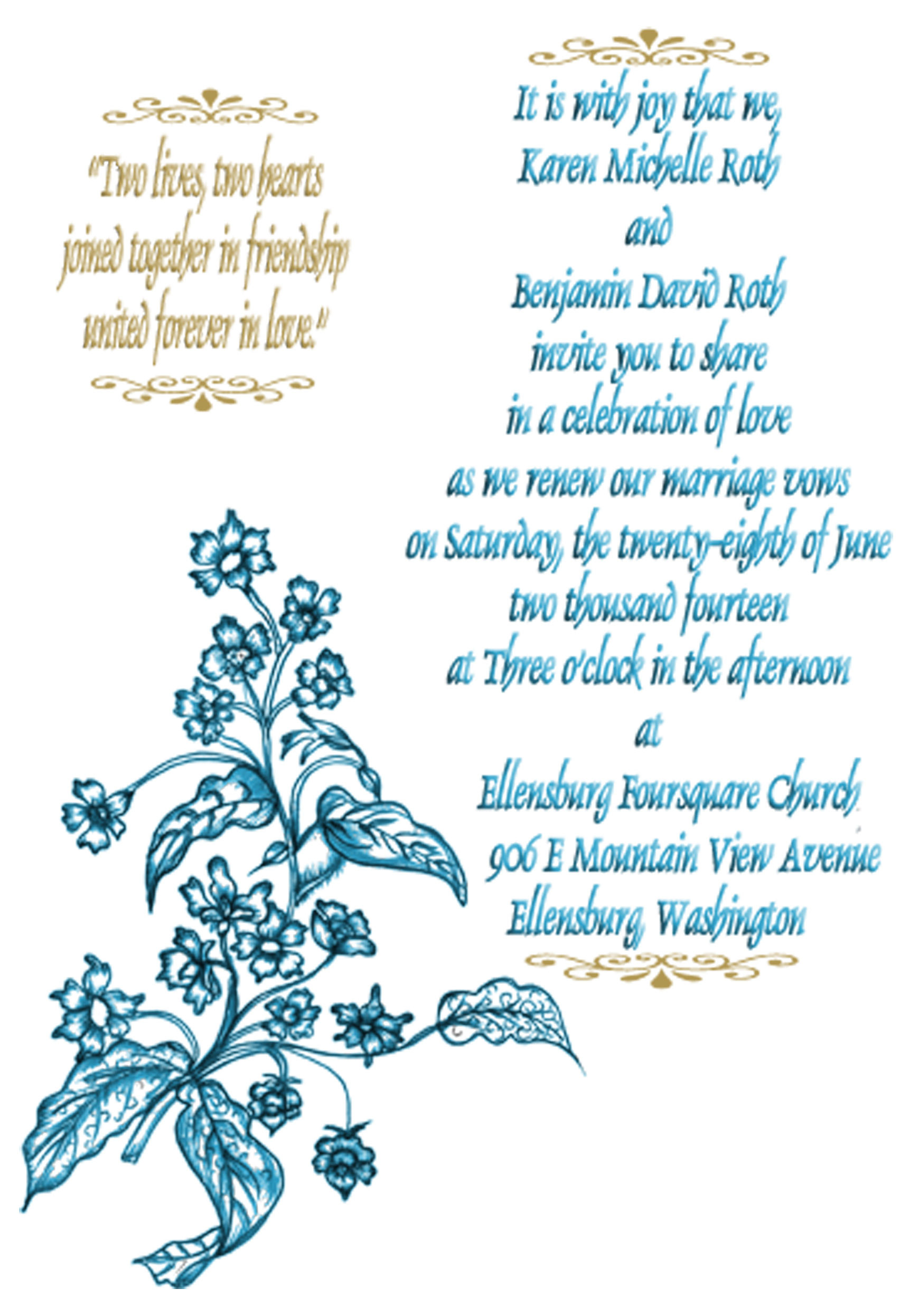 Wedding Vow Poems
 Renewing wedding vows Poems