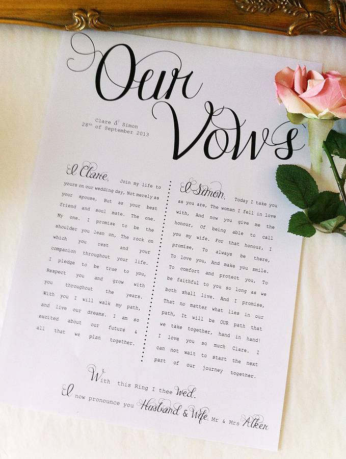 Weddings Vows
 To Have and To Hold Writing Your Wedding Vows