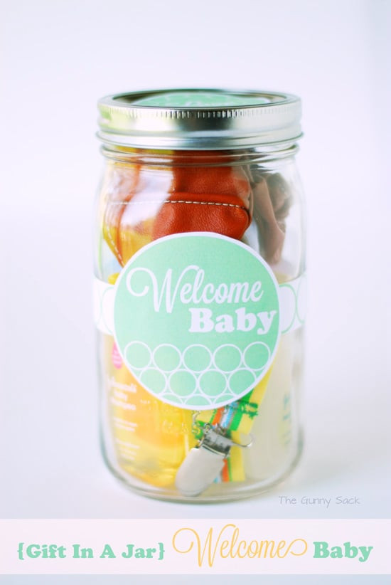 Welcome Baby Gift Ideas
 Wel e Baby Gift In A Jar & mombo™ Giveaway