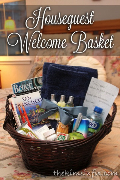 Welcome Home Gift Basket Ideas
 Houseguest Wel e Basket